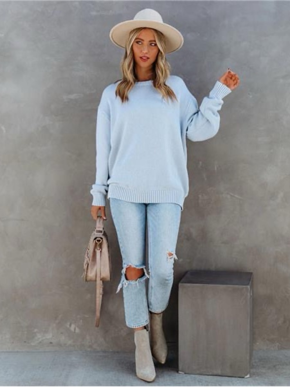 VICI Acacia Cotton Crew Neck Sweater - Picture 4 of 9